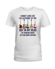 I Might Look Like I'm Listening To You Guitars Ladies T-Shirt tile