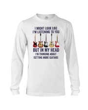 I Might Look Like I'm Listening To You Guitars Long Sleeve Tee tile