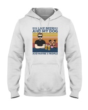I Like Beer My Dog And Maybe 3 People Pitbull Hooded Sweatshirt tile