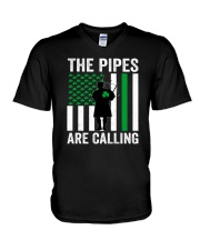 The Pipes Are Calling V-Neck T-Shirt tile