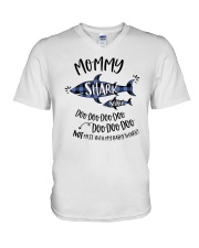 Mommy Shark V-Neck T-Shirt tile