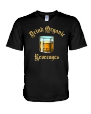 Drink Organic Beverages V-Neck T-Shirt tile