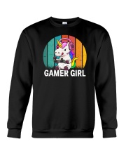 Gamer Girl Unicorn Crewneck Sweatshirt tile