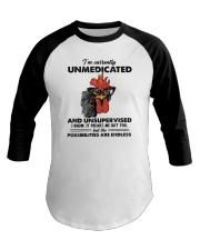I'm Currently Unmedicated And Unsupervised Baseball Tee tile