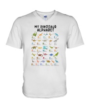 My Dinosaur Alphabet V-Neck T-Shirt tile