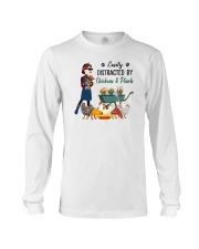 Easily Distracted By Chickens And Plants Long Sleeve Tee tile