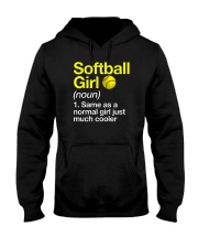 Softball Girl Definition Hooded Sweatshirt tile