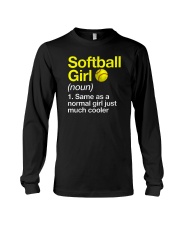 Softball Girl Definition Long Sleeve Tee tile