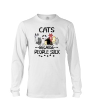 Cats Because People Suck Long Sleeve Tee tile