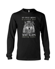 My Spirit Animal Is A Grumpy Wolf Long Sleeve Tee tile