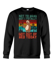 Not To Brag But I Totally Sloth Crewneck Sweatshirt tile