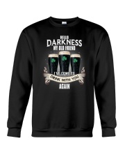 Hello Darkness My Old Friend Beer Crewneck Sweatshirt tile