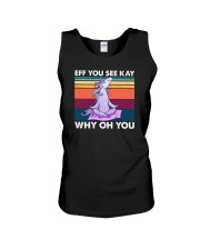 Eff You See Kay Unicorn Vintage Unisex Tank tile