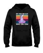 Eff You See Kay Unicorn Vintage Hooded Sweatshirt tile