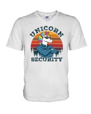 Unicorn Security V-Neck T-Shirt tile