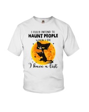 I Fully Intend To Haunted People I Have A List Youth T-Shirt tile
