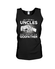 Only The Best Uncles Get Promoted To Godfather Unisex Tank tile