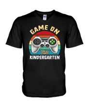 Game On Kindergarten Video Games V-Neck T-Shirt tile