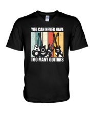 You Can Never Have Too Many Guitars V-Neck T-Shirt tile