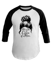 A Messy Bun Is The Crown Of a Mom Baseball Tee tile