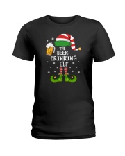 The Beer Drinking Elf Ladies T-Shirt tile