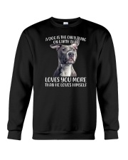 A Dog Is The Only Thing On Earth Pitbull Crewneck Sweatshirt tile