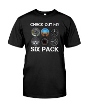 Check Out My Six Pack Pilot Classic T-Shirt front