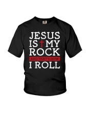 Jesus Is My Rock And That's How I Roll Youth T-Shirt tile