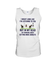 I Might Look Like I'm Listening To You Donkeys Unisex Tank tile