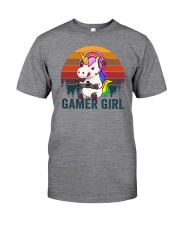 Gamer Girl Unicorn Classic T-Shirt front