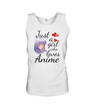 Just A Girl Who Loves Anime Unisex Tank tile