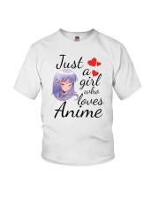 Just A Girl Who Loves Anime Youth T-Shirt tile