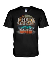 I Hate Pulling Out Camping V-Neck T-Shirt tile