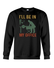 I'll Be In My Office Woodworking Crewneck Sweatshirt tile