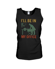 I'll Be In My Office Woodworking Unisex Tank tile