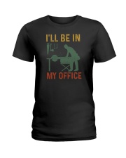 I'll Be In My Office Woodworking Ladies T-Shirt tile