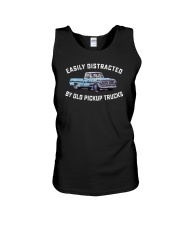 Easily Distracted By Old Pickup Trucks Unisex Tank tile