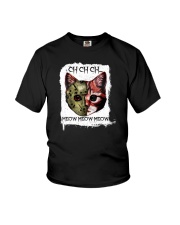 Ch Ch Ch Meow Meow Meow Cat Youth T-Shirt tile