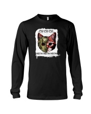 Ch Ch Ch Meow Meow Meow Cat Long Sleeve Tee tile