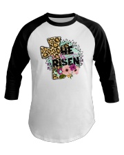 He Is Risen Baseball Tee tile