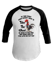 At This Point Jesus Chicken Baseball Tee tile