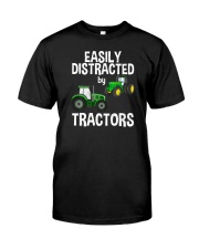 Easily Distracted By Tractors Classic T-Shirt tile