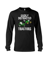 Easily Distracted By Tractors Long Sleeve Tee tile
