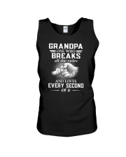 Grandpa One Who Breaks All The Rules Unisex Tank tile