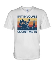 If It Involves Count Me In V-Neck T-Shirt tile