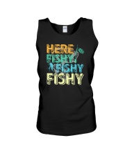 Here Fishy Fishy Fishy Unisex Tank tile