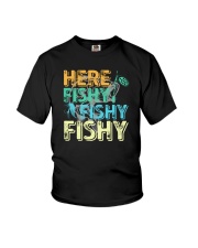 Here Fishy Fishy Fishy Youth T-Shirt tile