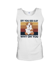 Eff You See Kay Vintage BullDog Unisex Tank tile
