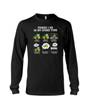 Things I Do In My Space Time Tractors Long Sleeve Tee tile