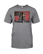Thank You Vetetans Classic T-Shirt front